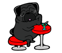 Pug is Lovely dog 2 sticker #9550935