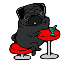 Pug is Lovely dog 2 sticker #9550935