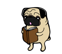 Pug is Lovely dog 2 sticker #9550936