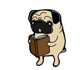 Pug is Lovely dog 2 sticker #9550936