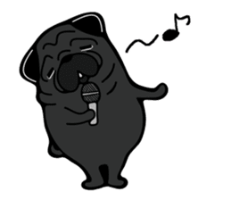 Pug is Lovely dog 2 sticker #9550939