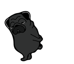 Pug is Lovely dog 2 sticker #9550940