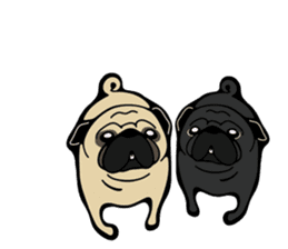 Pug is Lovely dog 2 sticker #9550943