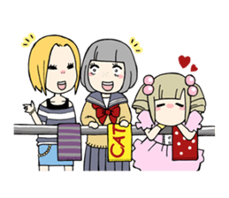 band gal sticker sticker #9551431