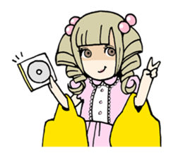 band gal sticker sticker #9551447