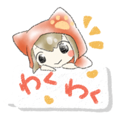 cute kitten's girl.2 sticker #9552150