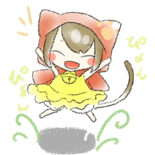 cute kitten's girl.2 sticker #9552152