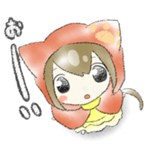 cute kitten's girl.2 sticker #9552156
