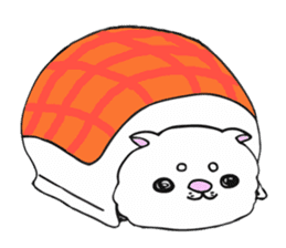 Japanese cat in winter sticker #9552511