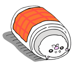 Japanese cat in winter sticker #9552513