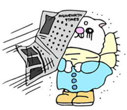 Japanese cat in winter sticker #9552516