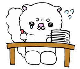 Japanese cat in winter sticker #9552531