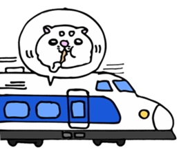 Japanese cat in winter sticker #9552534