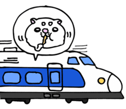 Japanese cat in winter sticker #9552534