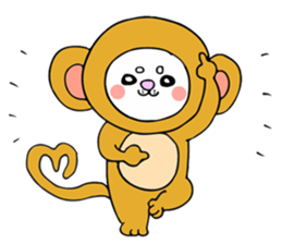 Japanese cat in winter sticker #9552538