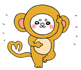 Japanese cat in winter sticker #9552538