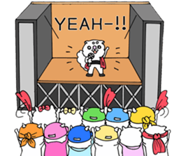 Japanese cat in winter sticker #9552540