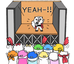 Japanese cat in winter sticker #9552540