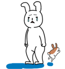 The rabbit which everybody loves sticker #9552881