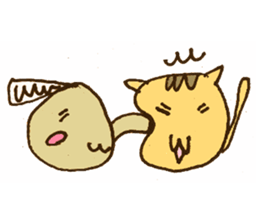 Cat's tail sticker #9553215