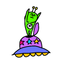 Green Martians 2 sticker #9554669