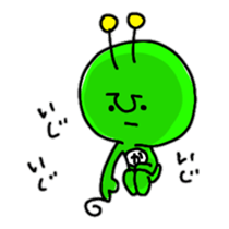 Green Martians 2 sticker #9554676