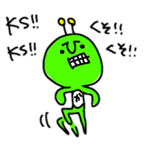 Green Martians 2 sticker #9554694