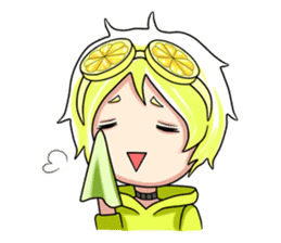 Lemon boy and Perf sticker #9555978