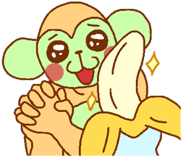 Gorilla blue man and monkey green man sticker #9556265