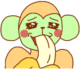 Gorilla blue man and monkey green man sticker #9556266