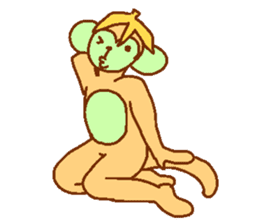 Gorilla blue man and monkey green man sticker #9556280