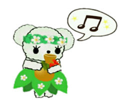 Hula-bears Loa and Friends sticker #9557496