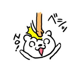 Hand long rabbit sticker #9557792