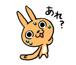 Hand long rabbit sticker #9557810