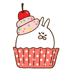 strange rabbit sticker