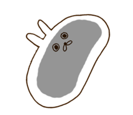 strange rabbit sticker sticker #9558348