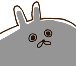 strange rabbit sticker sticker #9558349