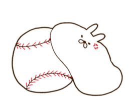 strange rabbit sticker sticker #9558351