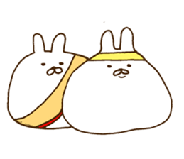 strange rabbit sticker sticker #9558360