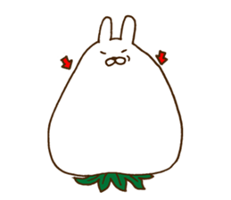strange rabbit sticker sticker #9558363