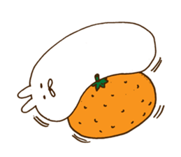 strange rabbit sticker sticker #9558365