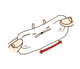 strange rabbit sticker sticker #9558366