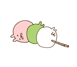 strange rabbit sticker sticker #9558367