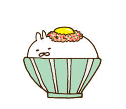 strange rabbit sticker sticker #9558370