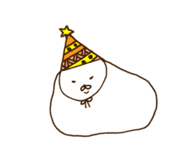 strange rabbit sticker sticker #9558372