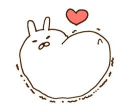 strange rabbit sticker sticker #9558377