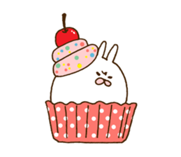 strange rabbit sticker sticker #9558382