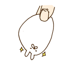 strange rabbit sticker sticker #9558383