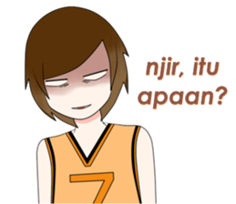 cewek tomboy sticker #9560180