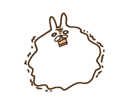 strange rabbit sticker no.2 sticker #9560190